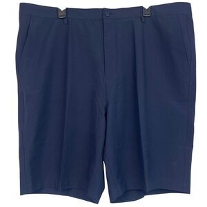 Footjoy FJ Golf Shorts Mens 44 Performance Stretch Dark Blue Flat Front Pockets